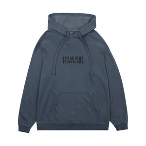 Taylor Swift Official Eras Tour international Washed Blue Hoodie New -Quick Ship